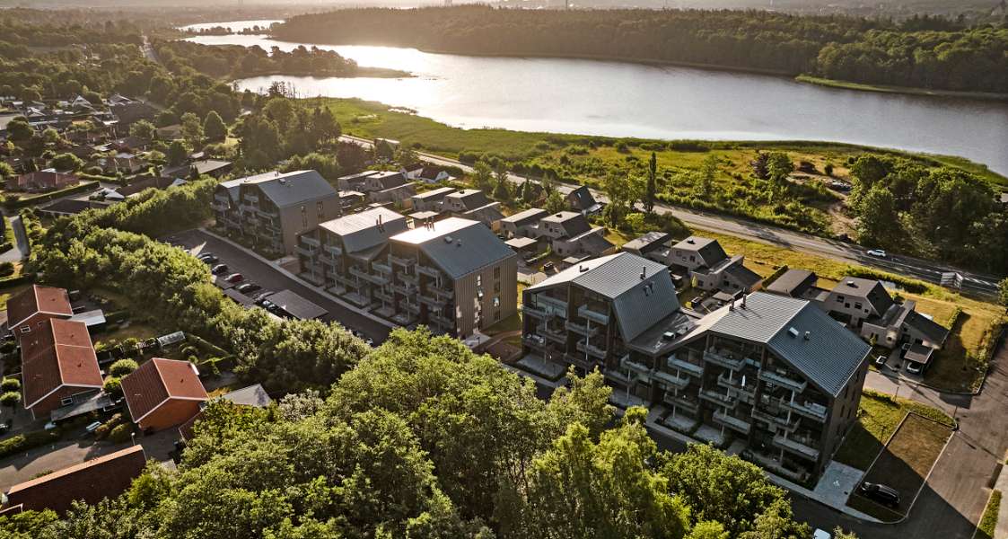 Amazing roof design using DS Nordic Click Seam, Udsigten - Vester Ringvej 45, 8600 Silkeborg